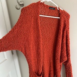 Women’s burnt orange cardigan